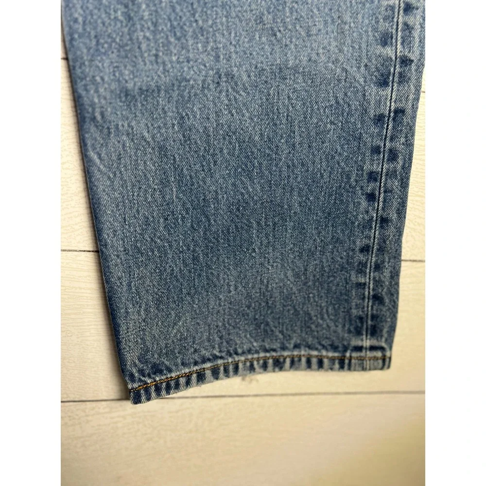 Levi's 501 40x32 (38x28) Button Fly Light Wash Fade Faded Blue Jeans Red Batwing